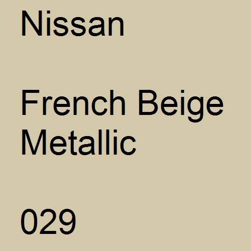 Nissan, French Beige Metallic, 029.